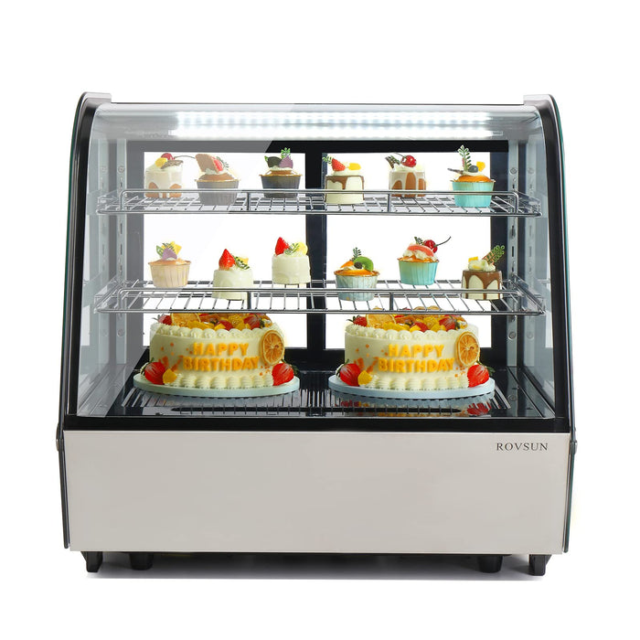 ROVSUN 27" 4.2 Cu.Ft. 250W 110V Silver Refrigerated Bakery Display Case