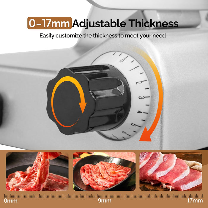 ROVSUN 540W 110V Fully Automatic Commercial Meat Slicer with 10" Blade