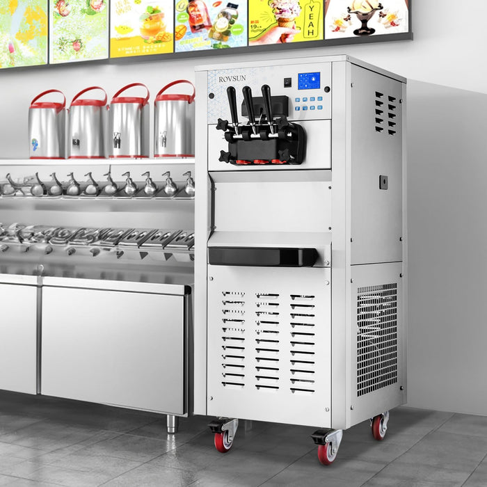 ROVSUN 6.6 Gallon 2600W 220V Ice Cream Machine with Wheels